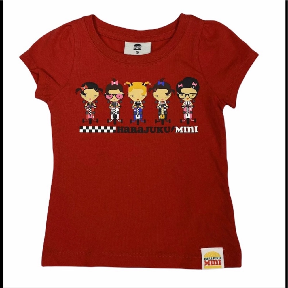 2T Harajuku Mini by Gwen Stefani girls toddler red shirt